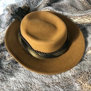 German wool wide brim hat